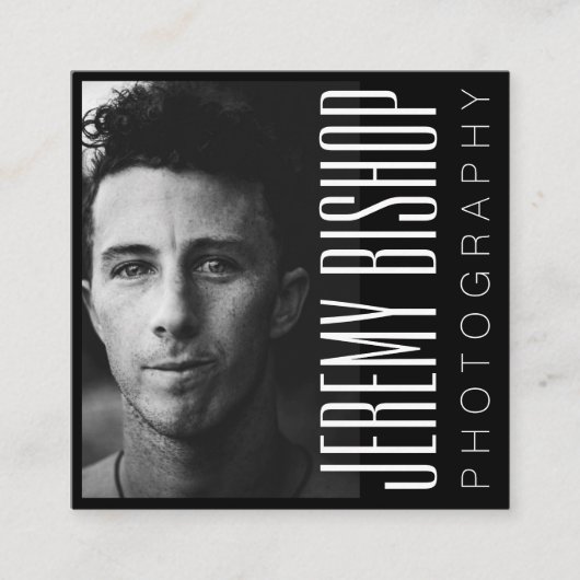 Professionele fotograaf Square Visitekaartje (Voorkant)
