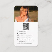 Professionele fotograaf trendy moderne foto visitekaartje (Achterkant)