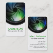 Professionele fotograaf Verticaal Visitekaartje (Voorkant / Achterkant)