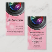 Professionele fotograaf Verticaal Visitekaartje 3 (Voorkant / Achterkant)