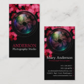 Professionele fotograaf Verticaal Visitekaartje a (Voorkant / Achterkant)