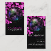 Professionele fotograaf Verticaal Visitekaartje b (Voorkant / Achterkant)