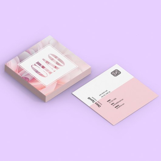 Professionele fotograaf vierkante visitekaartje