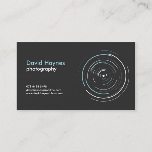 Professionele fotograaf Visitekaartje (Voorkant)