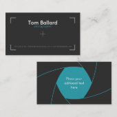 Professionele fotograaf Visitekaartje (Voorkant / Achterkant)