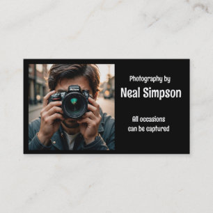 Professionele fotograaf visitekaartje