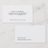 Professionele fotograaf Visitekaartje (Voorkant / Achterkant)