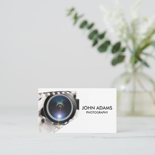 Professionele fotograaf visitekaartje (Staand voorkant)