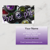 Professionele fotograaf visitekaartje (Voorkant / Achterkant)