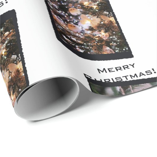 Professionele fotograaf, vrolijk kerstfeest! cadeaupapier (Rol Hoek)