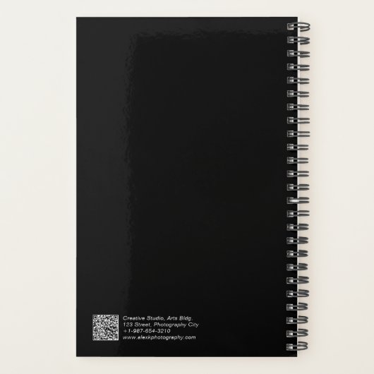 Professionele Fotograaf Zwart & Wit Planner (Achterkant)