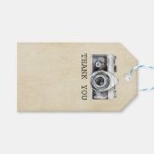 Professionele fotografe camera Hartelijk dank Cadeaulabel (Voorkant (Horizontaal))