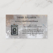 Professionele fotografie camera Foto Visitekaartje (Achterkant)