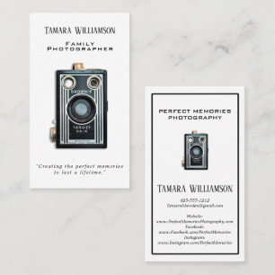 Professionele fotografie  camera Foto Visitekaartje