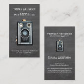 Professionele fotografie  camera Foto Visitekaartje (Voorkant / Achterkant)