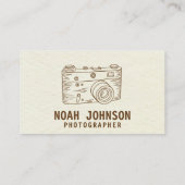 Professionele fotografie camera fotograaf QR Visitekaartje (Achterkant)