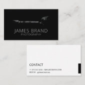 Professionele Fotografie Camera Zwart Visitekaartje (Voorkant / Achterkant)
