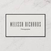 Professionele fotografie Creatief Visitekaartje (Voorkant)