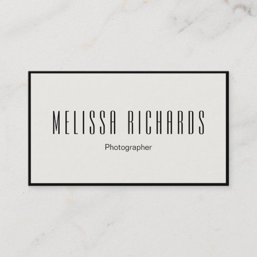 Professionele fotografie Creatief Visitekaartje (Voorkant)