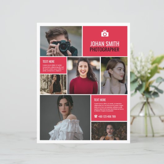 Professionele Fotografie Flyer Sjabloon (Staand voorkant)