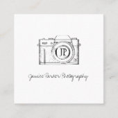 Professionele fotografie fotograaf camera vierkante visitekaartje (Voorkant)