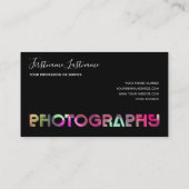 Professionele fotografie fotograaf Videograaf Visitekaartje (Achterkant)