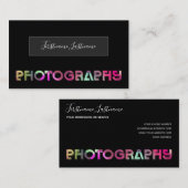 Professionele fotografie fotograaf Videograaf Visitekaartje (Voorkant / Achterkant)