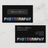 Professionele fotografie fotograaf Videograaf Visitekaartje (Voorkant / Achterkant)