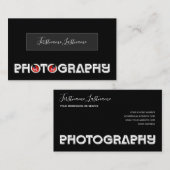 Professionele fotografie fotograaf Videograaf Visitekaartje (Voorkant / Achterkant)