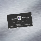 Professionele fotografie, Logo lens Visitekaartje Magneet (Voorbeeld)