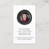 Professionele fotografie QR Code Sociale media Visitekaartje (Achterkant)