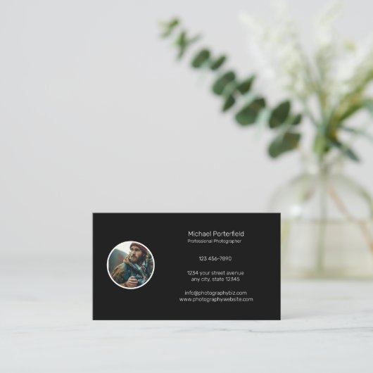 Professionele fotografie visitekaartje (Staand voorkant)