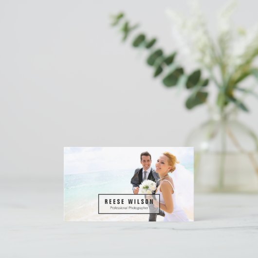 Professionele fotografie visitekaartje (Staand voorkant)