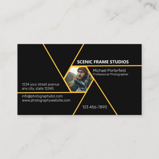 Professionele fotografie visitekaartje (Voorkant)