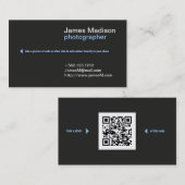 Professionele fotografie Visitekaartje met QR-code (Voorkant / Achterkant)