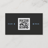 Professionele fotografie Visitekaartje met QR-code (Achterkant)
