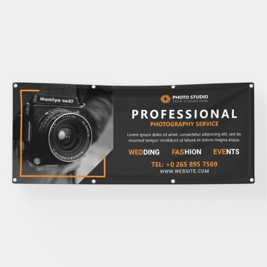 Professionele Fotografieservice Spandoek (Horizontaal)