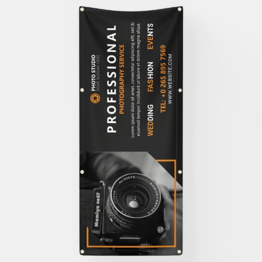 Professionele Fotografieservice Spandoek (Verticaal)