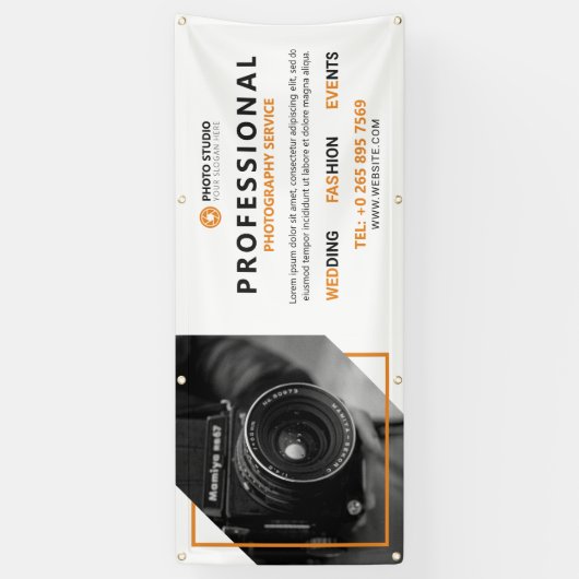 Professionele Fotografieservice Spandoek (Verticaal)