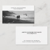 Professionele fotominimalistische fotografie visitekaartje (Voorkant / Achterkant)