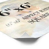 Professionele fotosjabloon 6 x 6 inch vierkant foto afdruk (Hoek)