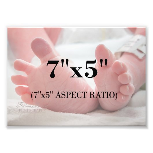 Professionele fotosjabloon 7 x 5 Aspectverhouding Foto Afdruk (Voorkant)