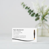 Professionele freelance schrijver Auteur Visitekaartje (Staand voorkant)