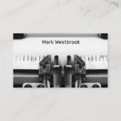 Professionele freelance schrijver Auteur Visitekaartje (Achterkant)