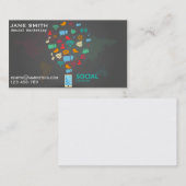Professionele freelance voor sociale marketing visitekaartje (Voorkant / Achterkant)