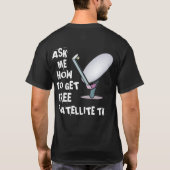 PROFESSIONELE FTA SATELLITE DISH TECHNICIAN T-SHIRT (Achterkant)