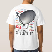 PROFESSIONELE FTA SATELLITE DISH TECHNICIAN T-SHIRT (Achterkant)