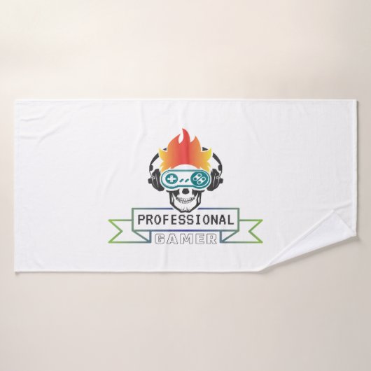Professionele gamer badhanddoek (Badhanddoek)