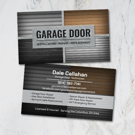 Professionele Garagedeur Diensten Visitekaartje