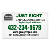 Professionele Garagedeurservice Magnetische Kaart Magnetisch Visitekaartje (Voorkant)